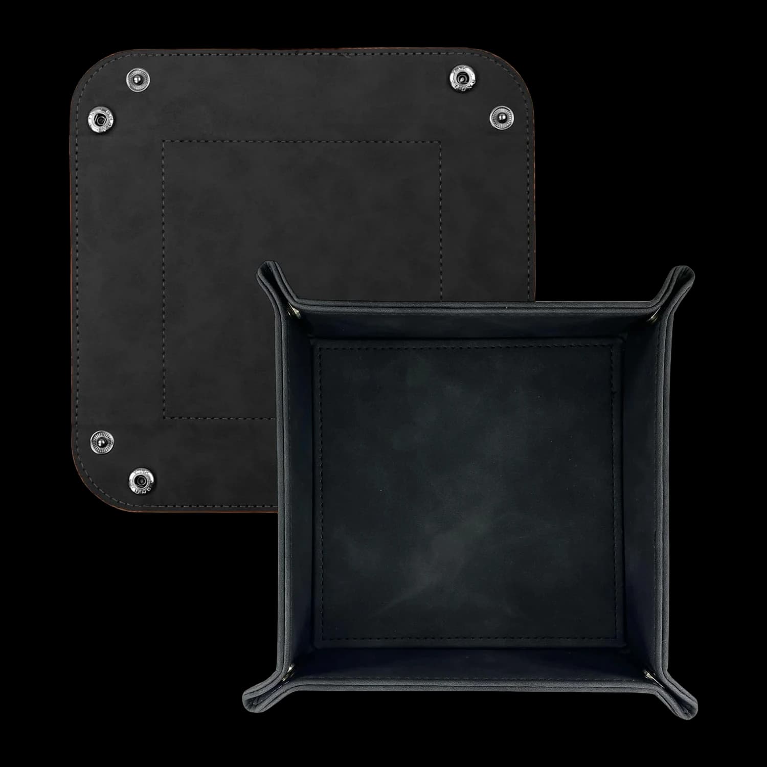 Folding valet tray and dice tray, 16 × 16 × 4 cm – view 2