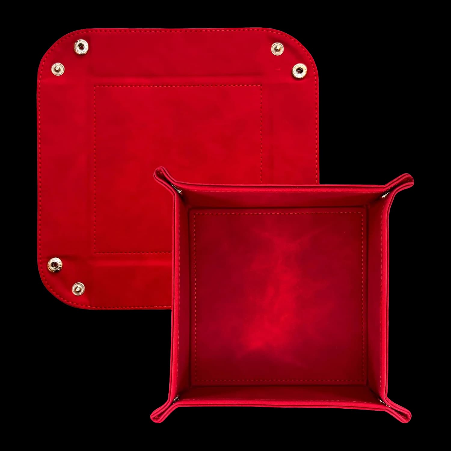 Folding valet tray and dice tray, 16 × 16 × 4 cm – view 3