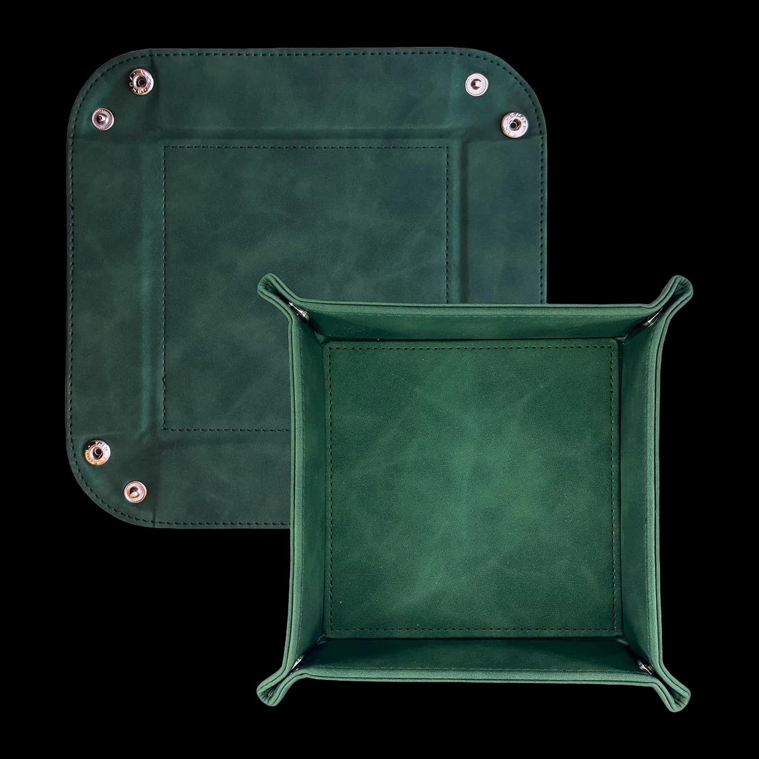 Folding valet tray and dice tray, 16 × 16 × 4 cm – view 4