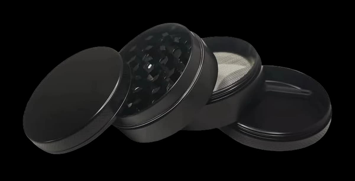 Kräuter- und Gewürzmühle Ø 50 mm, 4-teilig, Aluminium – Ansicht 2