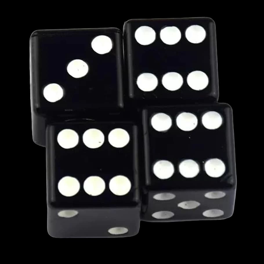 Mini dadi per backgammon da 9 mm in acrilico con scatola in metallo – Vista 2