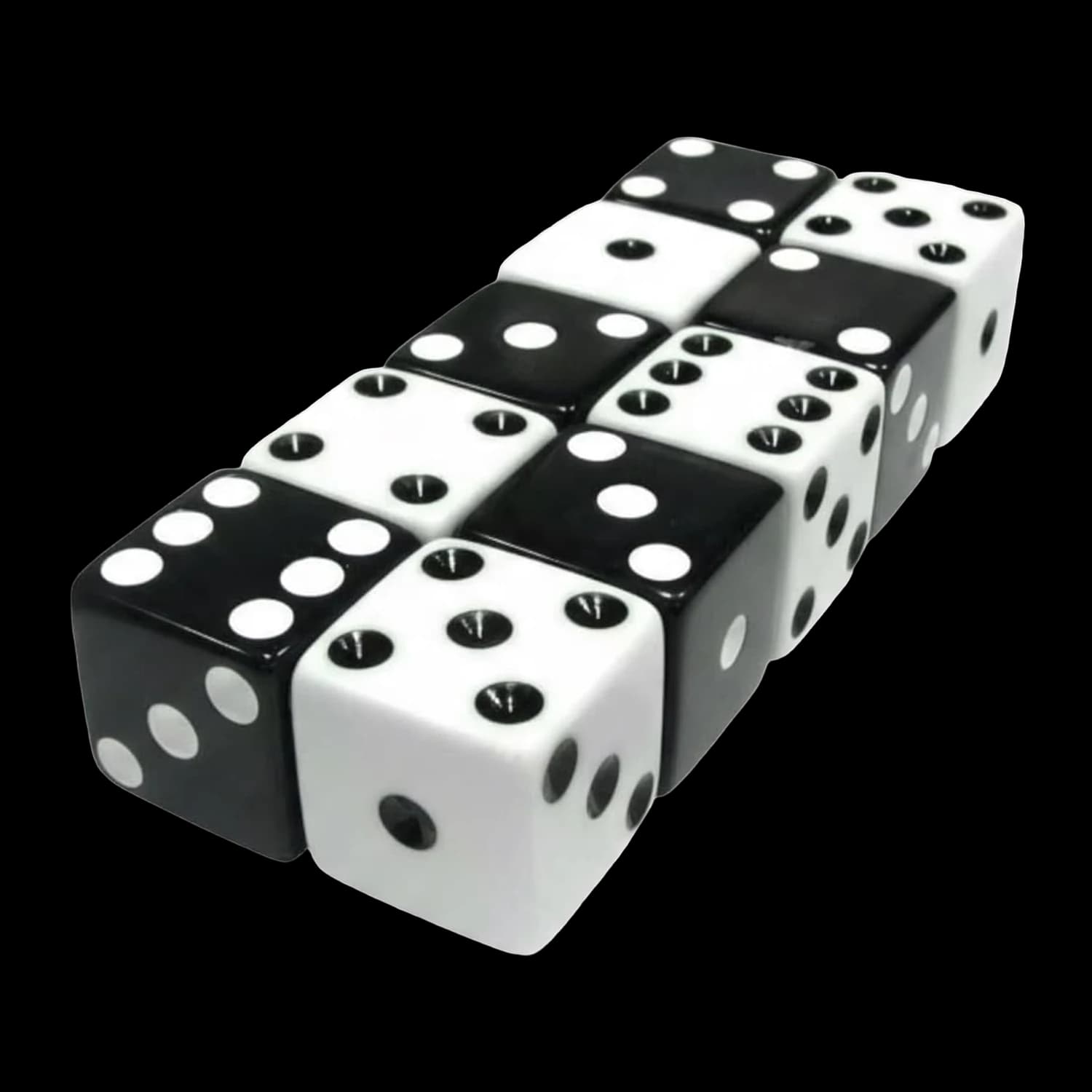 Mini dadi per backgammon da 9 mm in acrilico con scatola in metallo – Vista 4